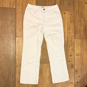 talbot’s stretch white jeans